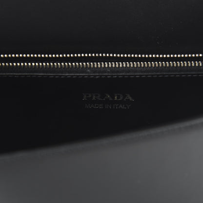 Prada Saffiano City Calfskin Studded Large Elektra Shoulder Bag Black Fuoco 8 of 9