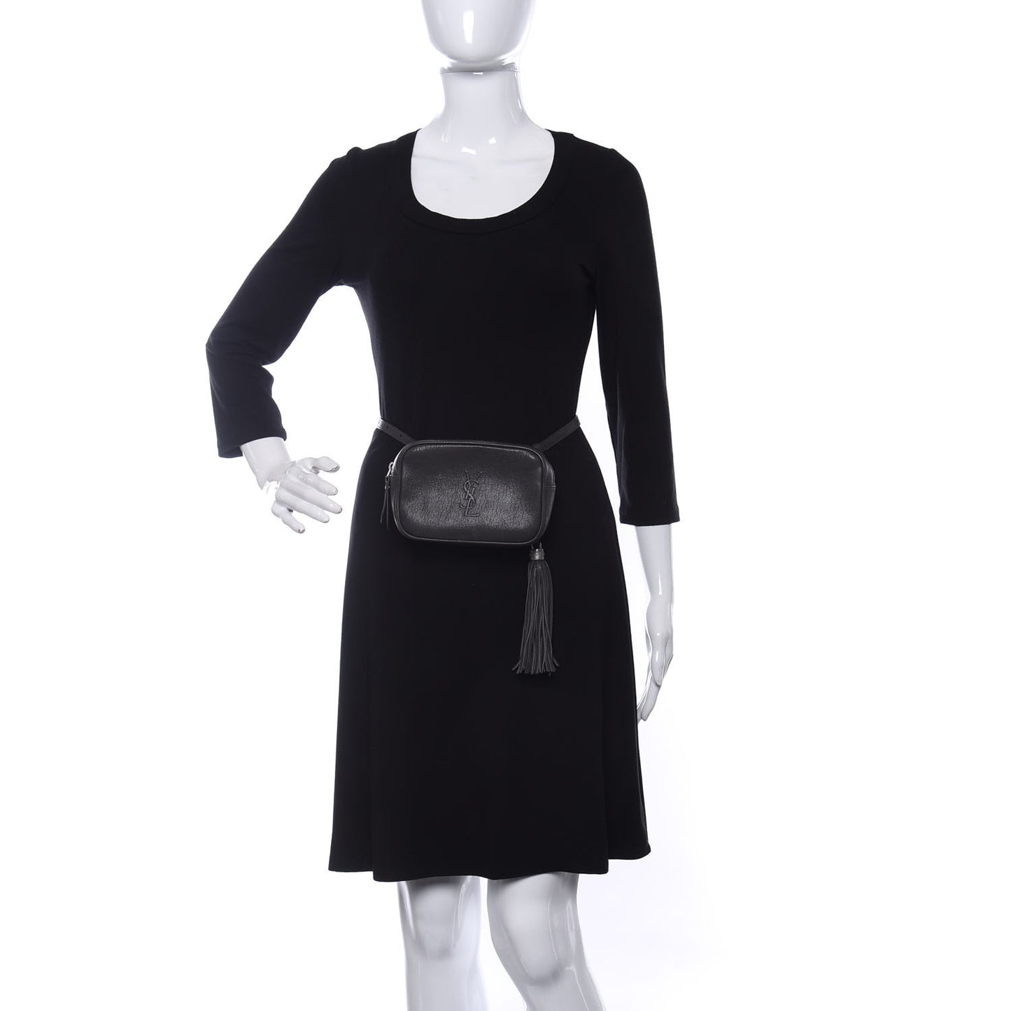 Lambskin Monogram Lou Belt Bag Asphalt