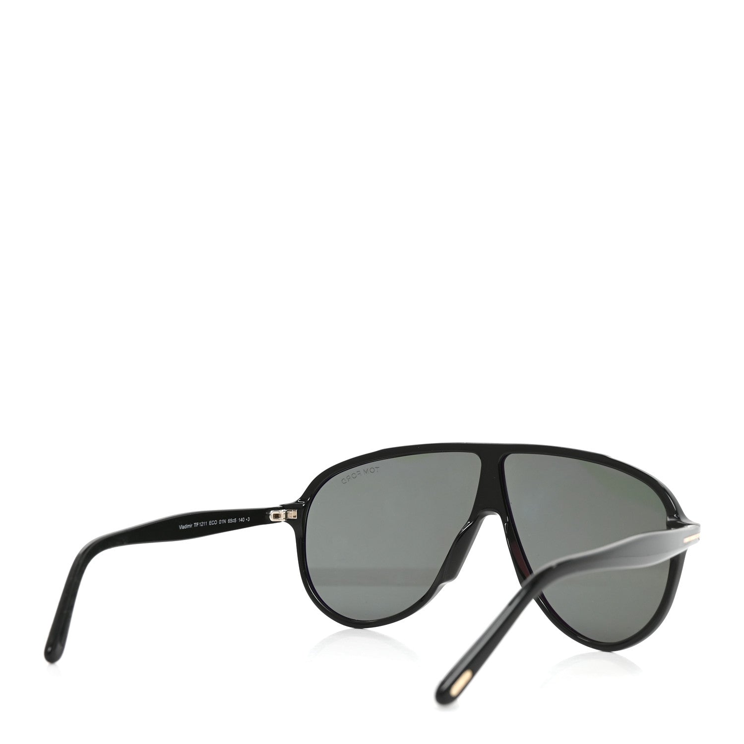 Tom Ford Acetate Vladimir Pilot Sunglasses TF1211 Black 4 of 6