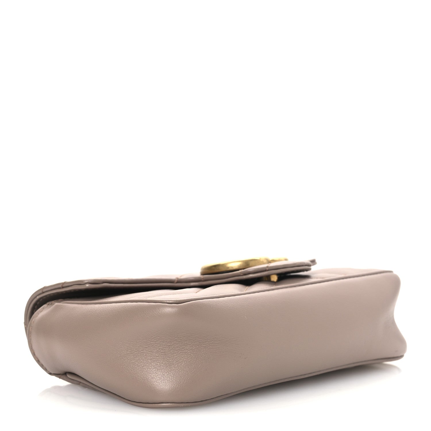 Gucci Calfskin Matelasse Super Mini GG Marmont Shoulder Bag Porcelain Rose 4 of 11
