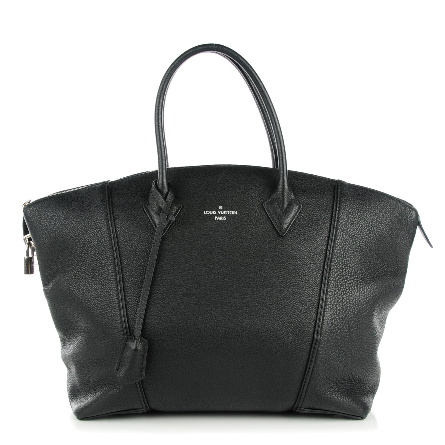 Louis Vuitton Veau Cachemire Soft Lockit MM Black 1 of 8
