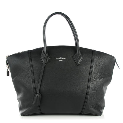 Louis Vuitton Veau Cachemire Soft Lockit MM Black 1 of 8