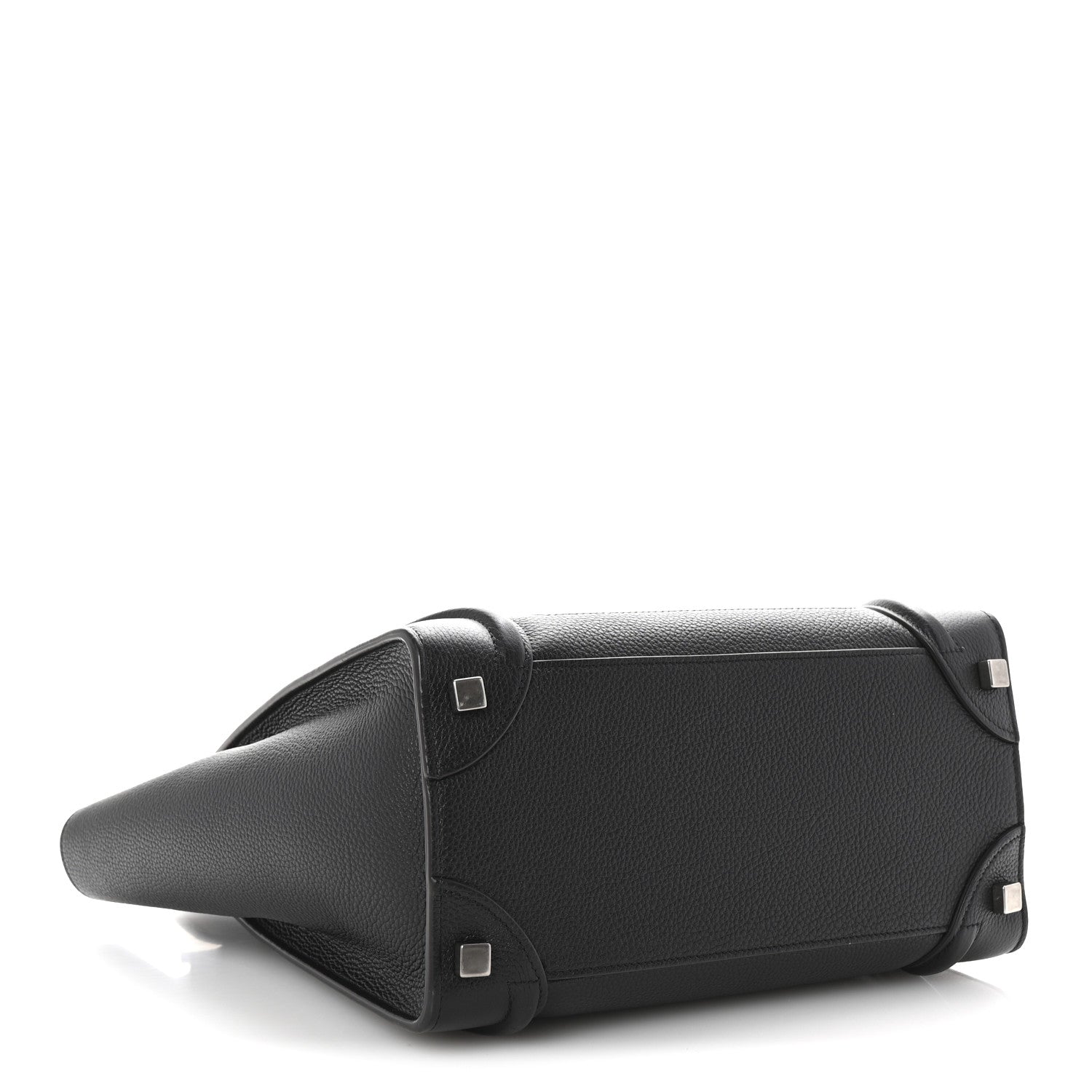 Celine Drummed Calfskin Micro Luggage Black 4 of 10