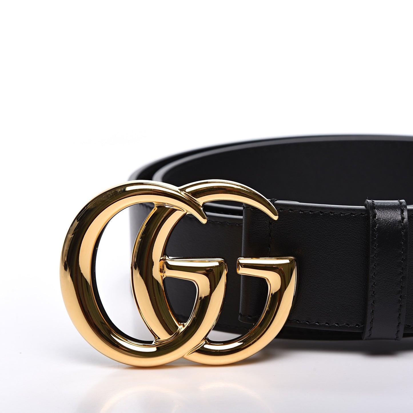 Plutone Calfskin Double G 40mm Belt 95 38 Black