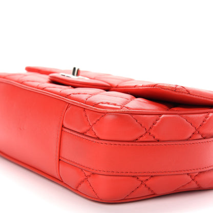 Chanel Lambskin Quilted Medium Easy Carry Flap Red 9 of 11