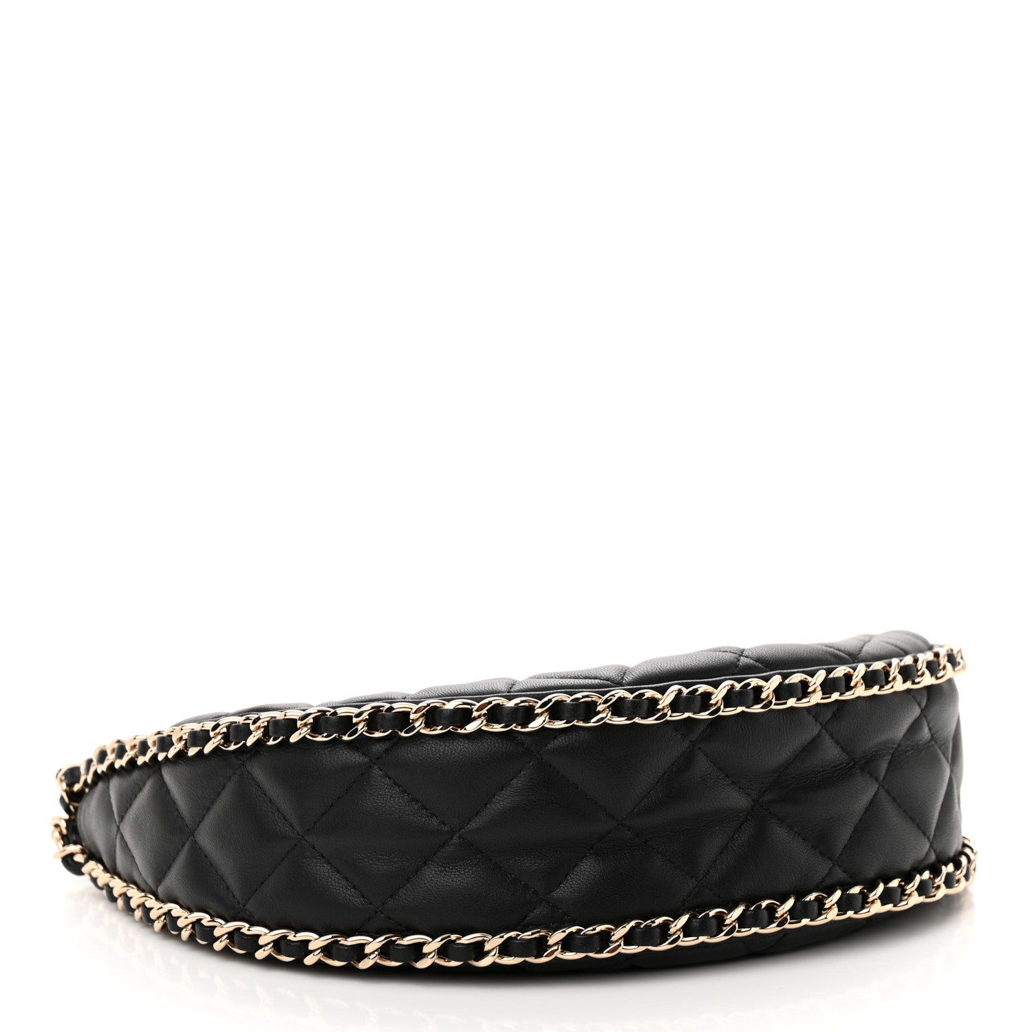 Chanel Lambskin Quilted Small Hobo Bag Black 4 of 10