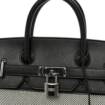 Hermes Hunter Criss Viking Evercolor HAC Birkin 40 Ecru Black 13 of 13