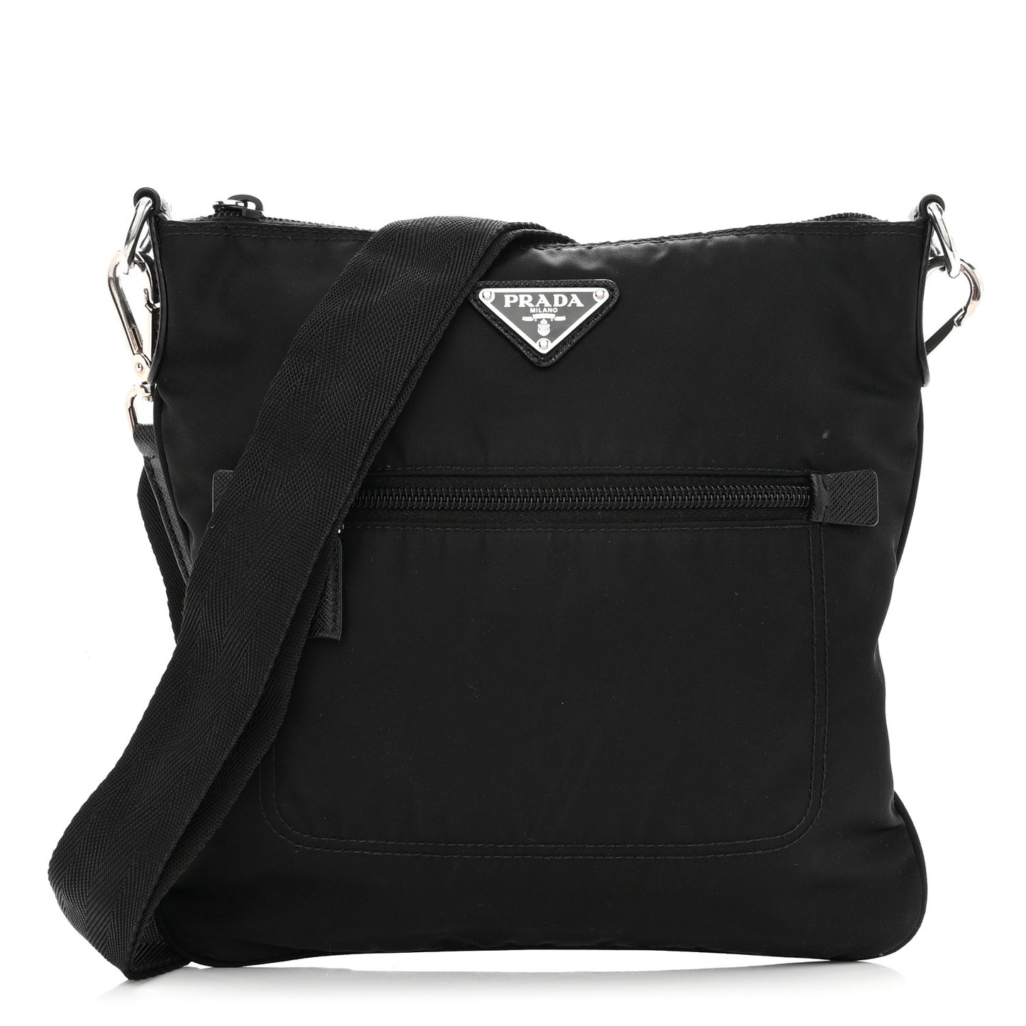 Tessuto Nylon Messenger Bag Black