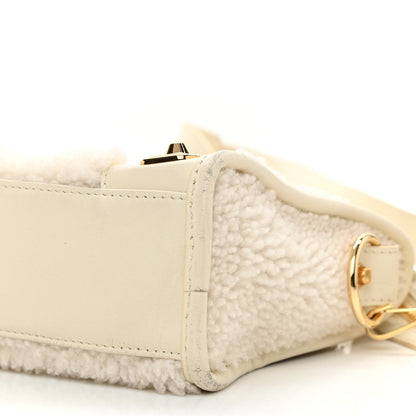 Balenciaga Shearling Nappa Gold Metallic Edge Hardware Mini City Cream 10 of 10