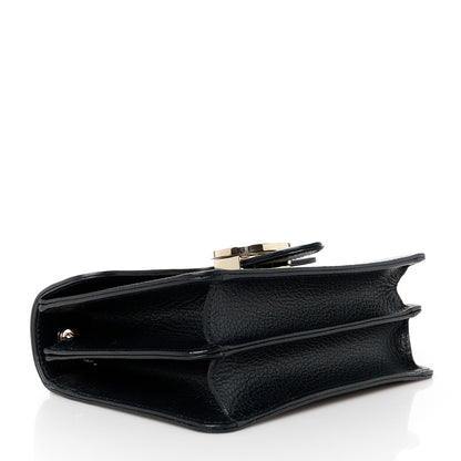 Gucci Dollar Calfskin Small Interlocking G Shoulder Bag Black 4 of 12