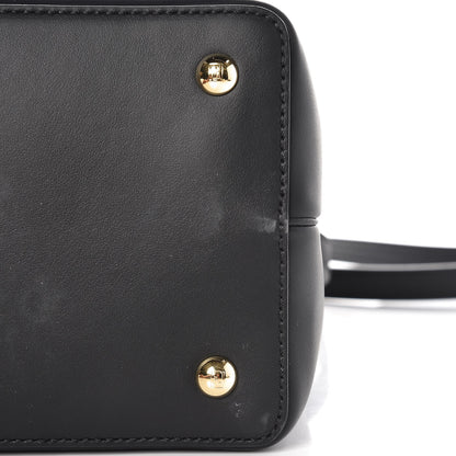 Fendi Vitello Century Metal Monster Eyes Petite 2Jours Tote Black 7 of 8