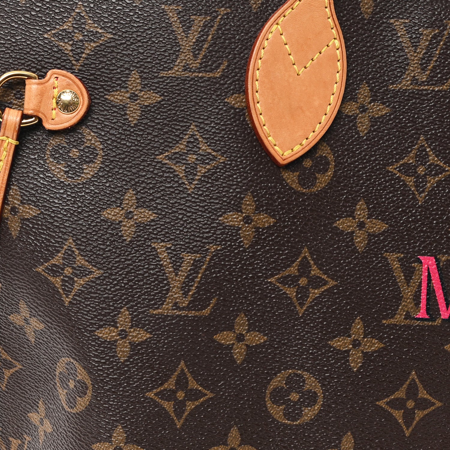 Louis Vuitton Monogram My LV Heritage Neverfull MM Fuchsia Black 13 of 14