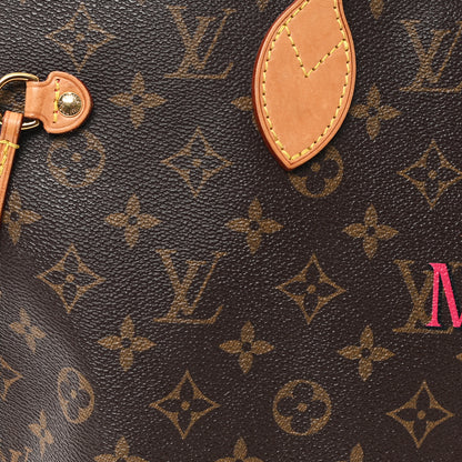 Louis Vuitton Monogram My LV Heritage Neverfull MM Fuchsia Black 13 of 14