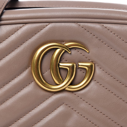 Gucci Calfskin Matelasse Small GG Marmont Chain Shoulder Bag Porcelain Rose 8 of 8