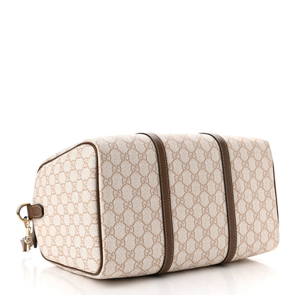 Gucci GG Supreme Monogram Calfskin Medium Nice Boston New Mystic White Beige Brown 4 of 10