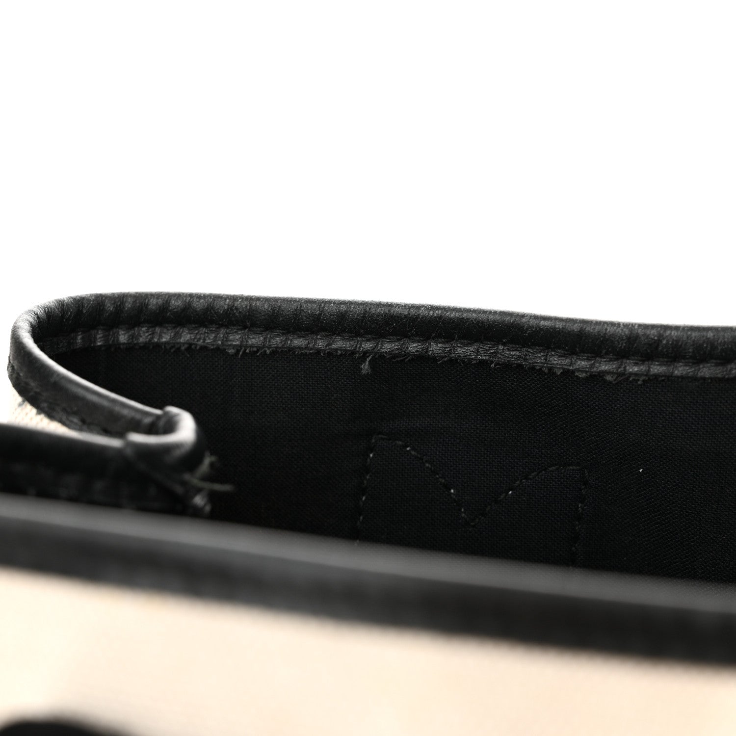 Balenciaga Cotton Canvas Satin Calfskin S Navy Cabas Natural Black 10 of 14