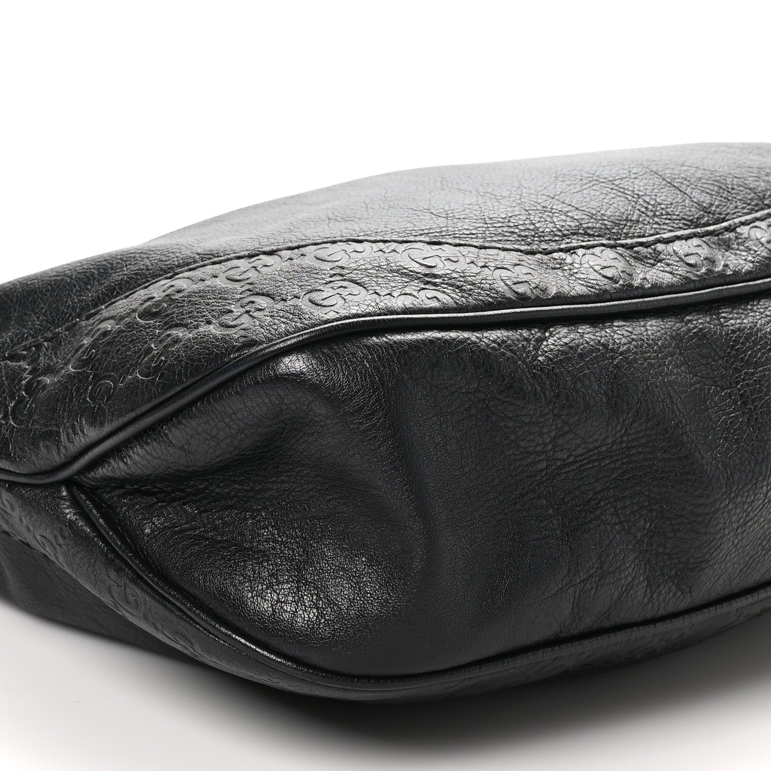 Gucci Guccissima Medium Charlotte Hobo Black 9 of 12