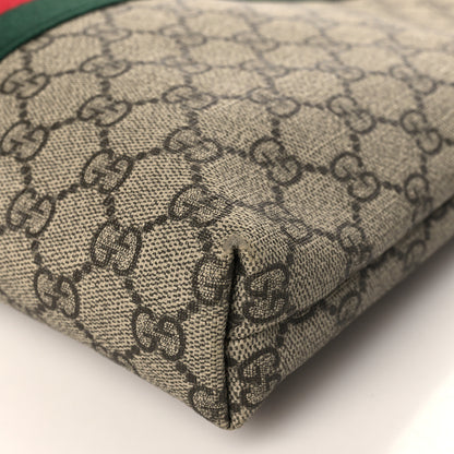 Gucci GG Supreme Monogram Web Messenger Bag Black 8 of 9