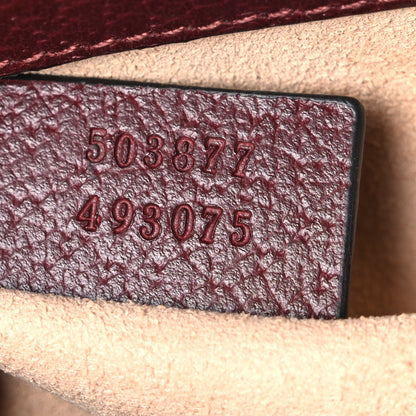Gucci Calfskin GG Web Small Ophidia Chain Shoulder Bag Vintage Bordeaux 7 of 11