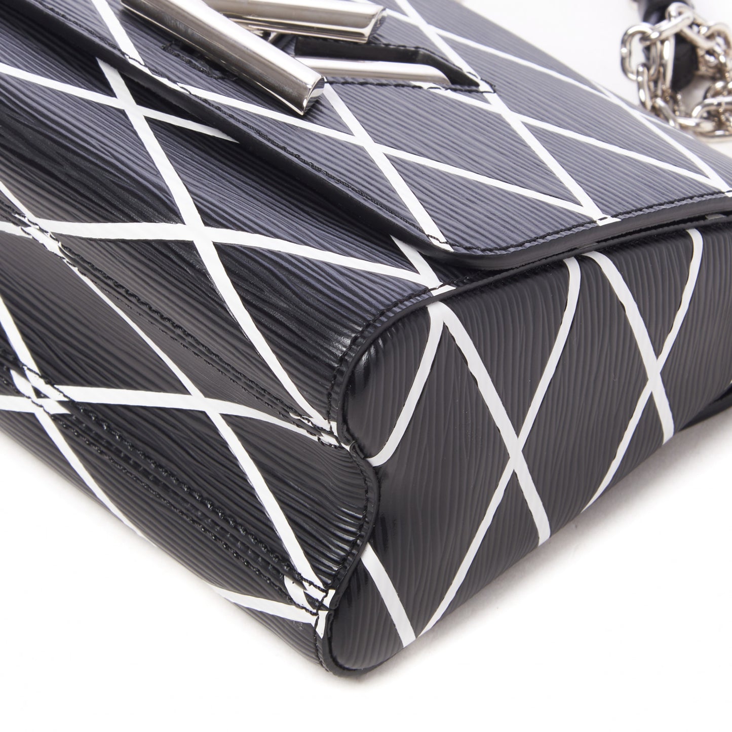 Epi Malletage Twist Shoulder Bag PM Black