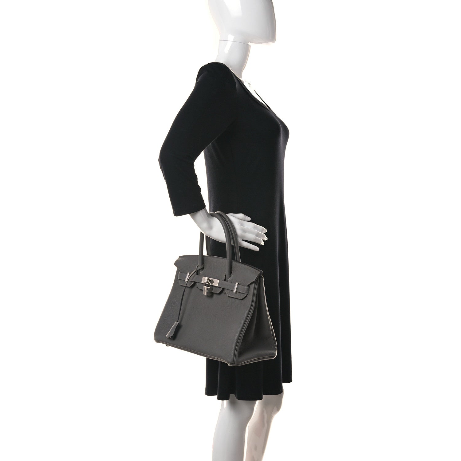 Hermes Togo Birkin 30 Gris Meyer 2 of 35