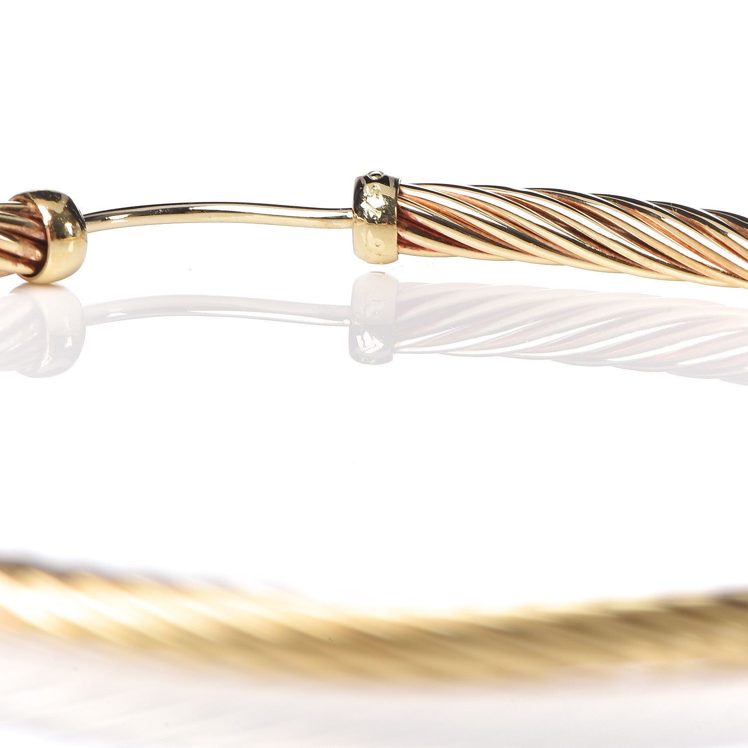 David Yurman 18K Yellow Gold Large Cable Classics Hoop Earrings 4 of 6