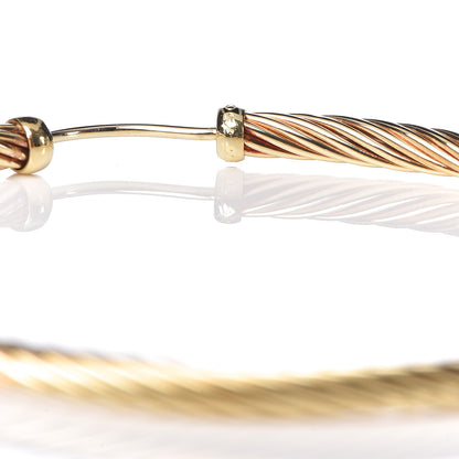 David Yurman 18K Yellow Gold Large Cable Classics Hoop Earrings 4 of 6