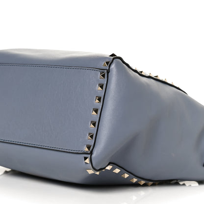 Valentino Garavani Vitello Rockstud Double Handle Tote London Stone 9 of 12