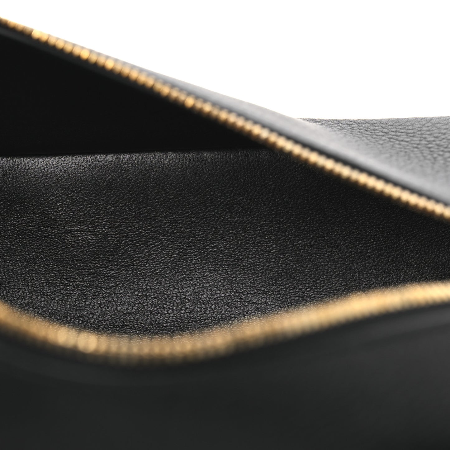 Grained Calfskin L19 Extra Pocket Pouch Black