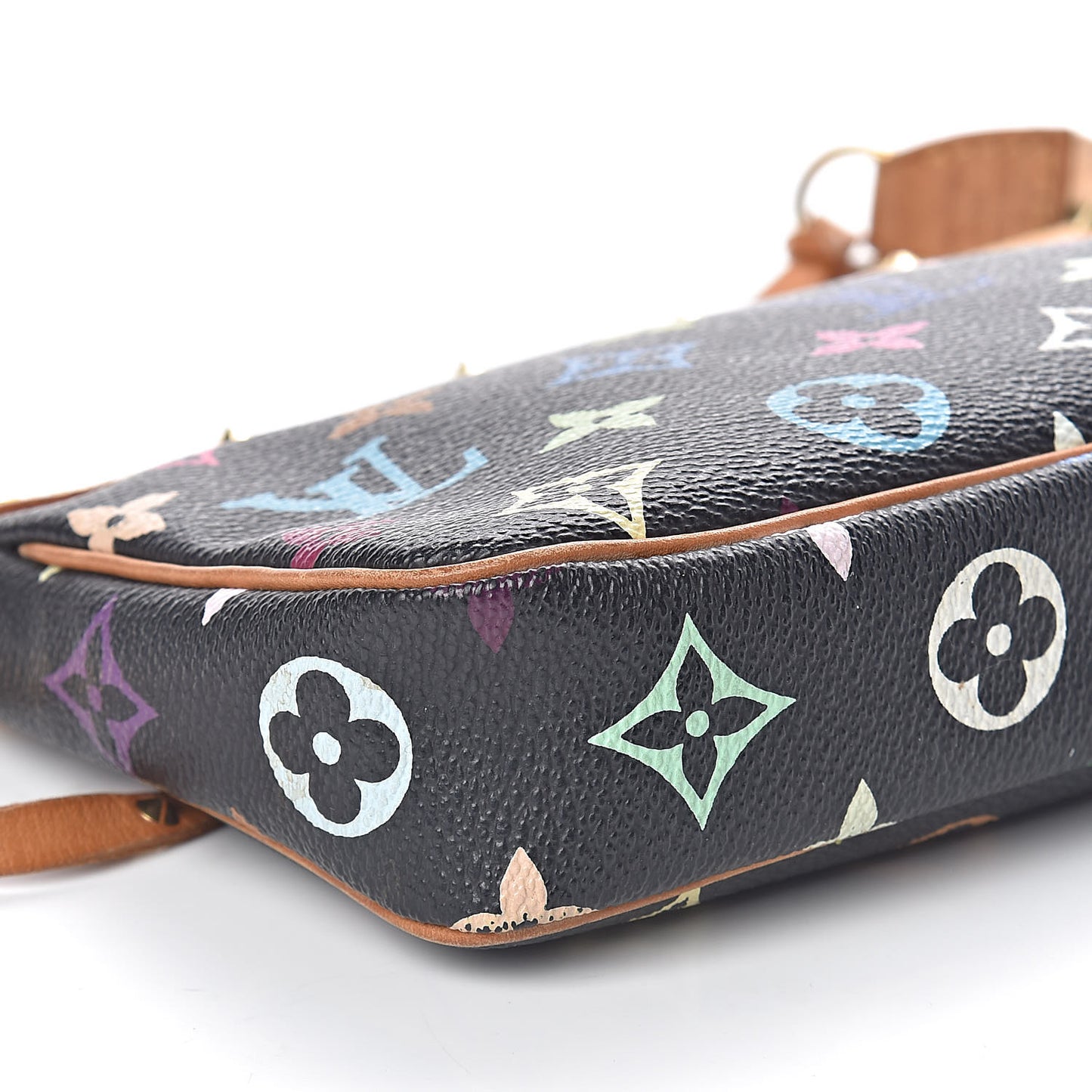 Monogram Multicolor Pochette Accessories Black
