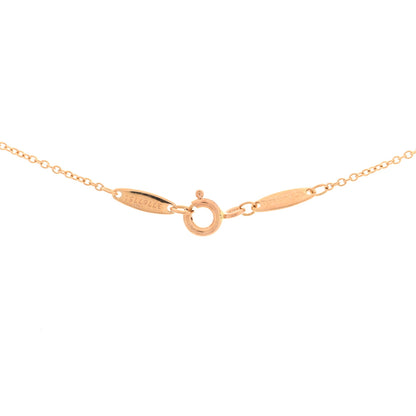 Tiffany 18K Rose Gold Diamond .25ct Elsa Peretti Diamonds by the Yard Pendant Necklace 4 of 4