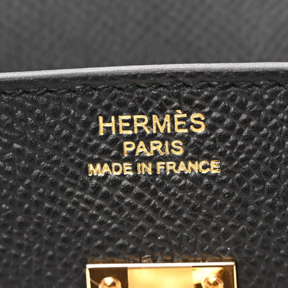 Hermes Epsom Birkin Sellier 25 Black 6 of 11