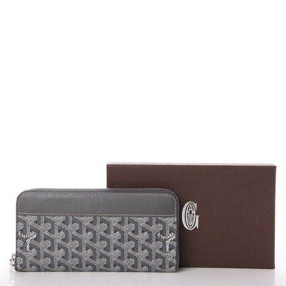 Goyard Goyardine Matignon Zip Around GM Wallet Grey 12 of 12