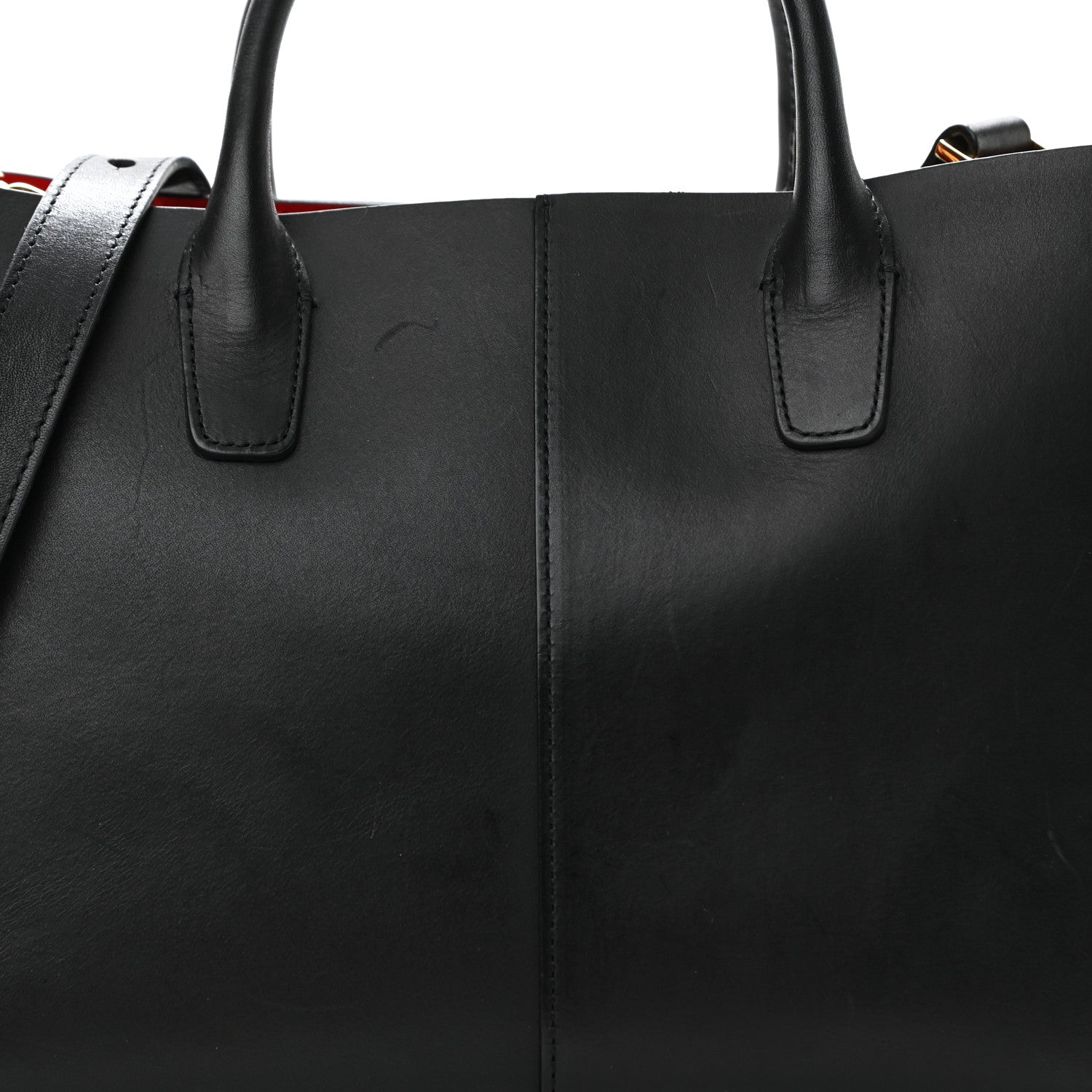 Mansur Gavriel Calfskin Mini Folded Bag Black Flamma 7 of 13