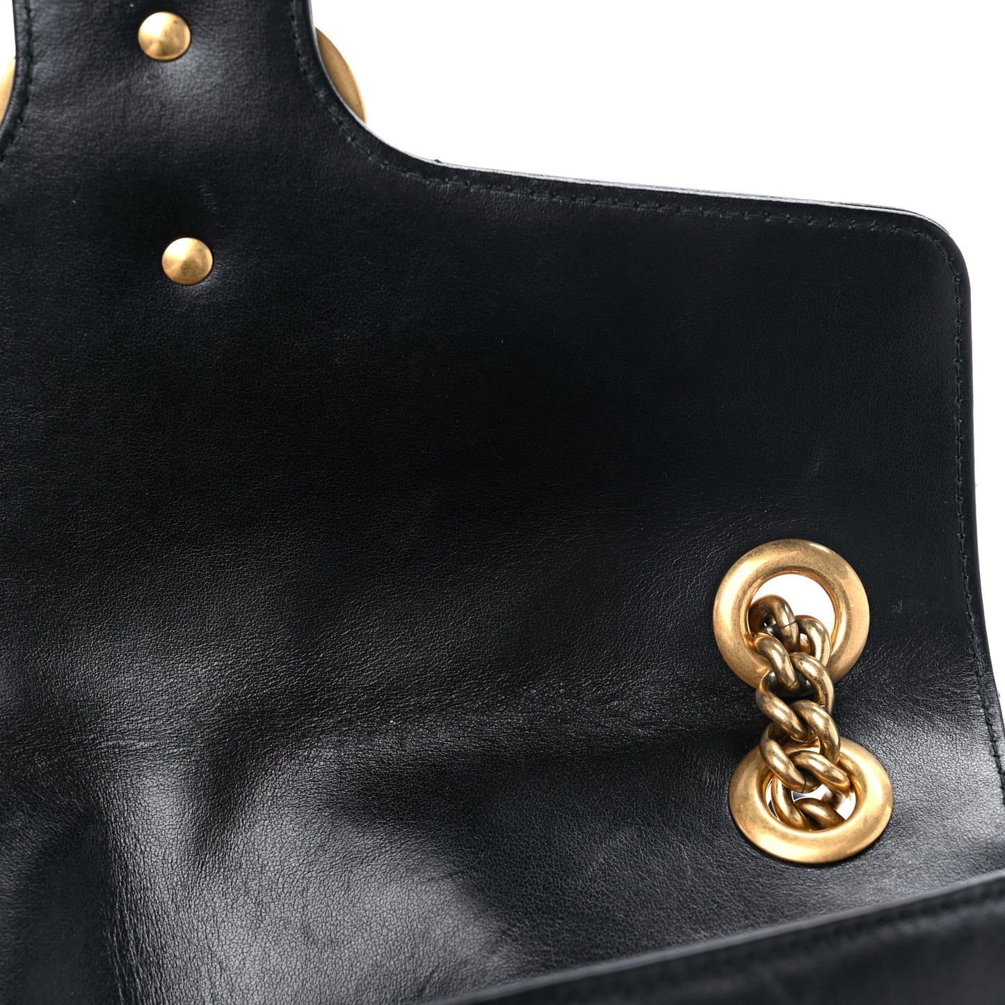 Calfskin Matelasse Small GG Marmont Shoulder Bag Black