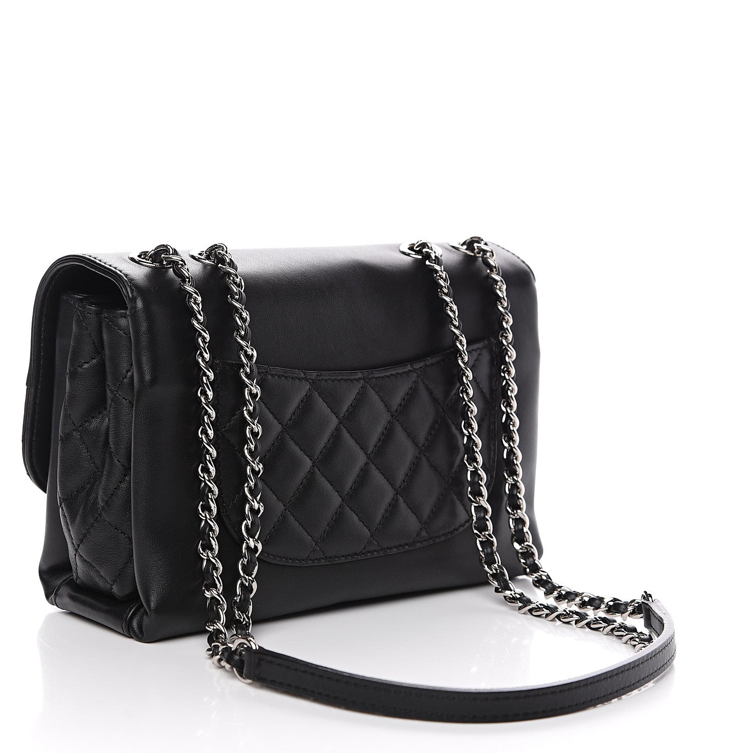 Chanel Calfskin Mini Tramezzo Flap Black 2 of 10