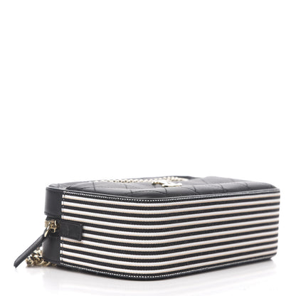 Chanel Calfskin Stitched Button Up Camera Case Black 3 of 9
