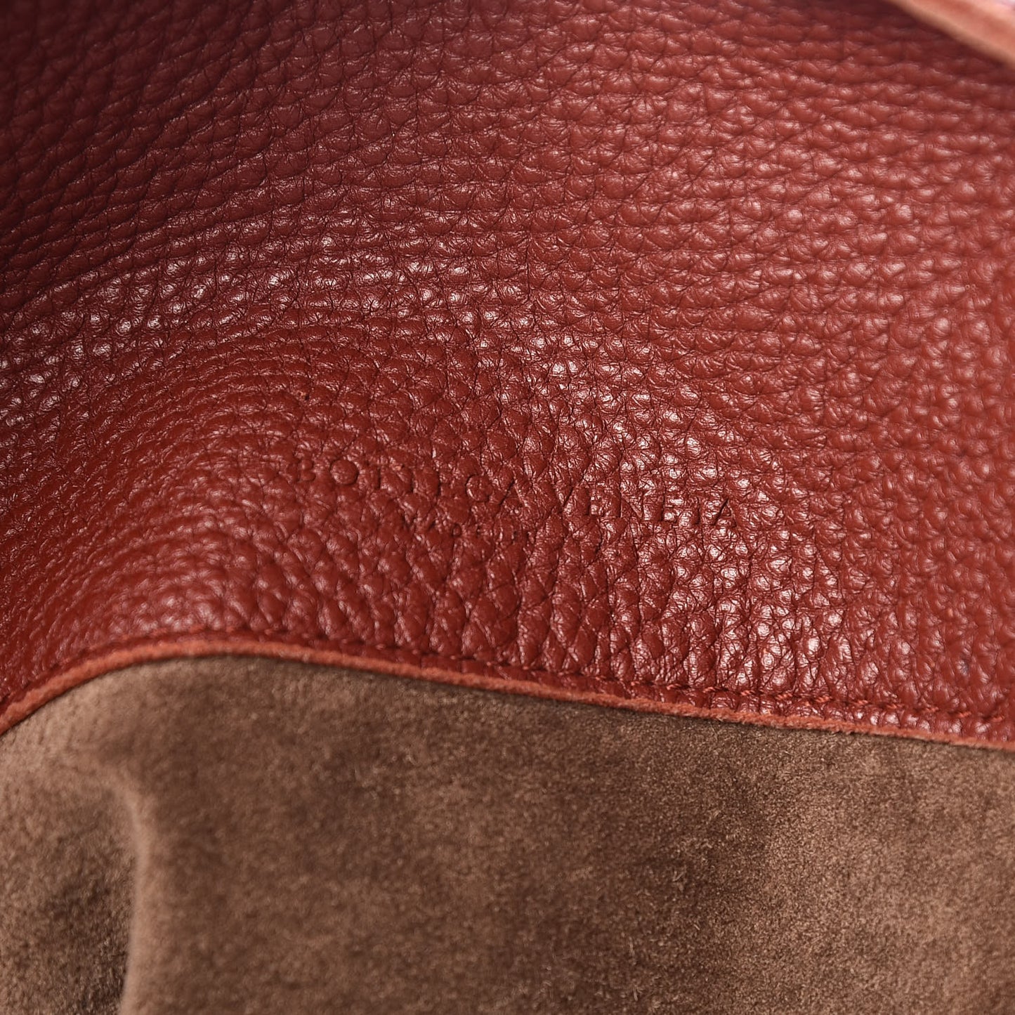 Washed Cervo Deerskin Large Hobo Brique