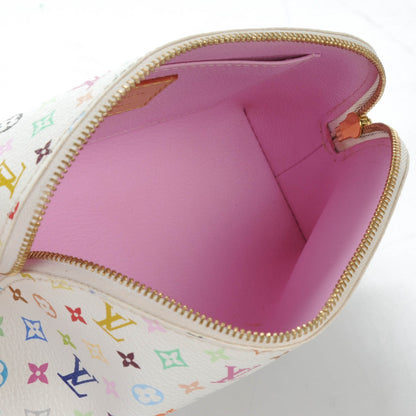 Louis Vuitton Monogram Multicolor Cosmetic Pouch White Litchi 5 of 7