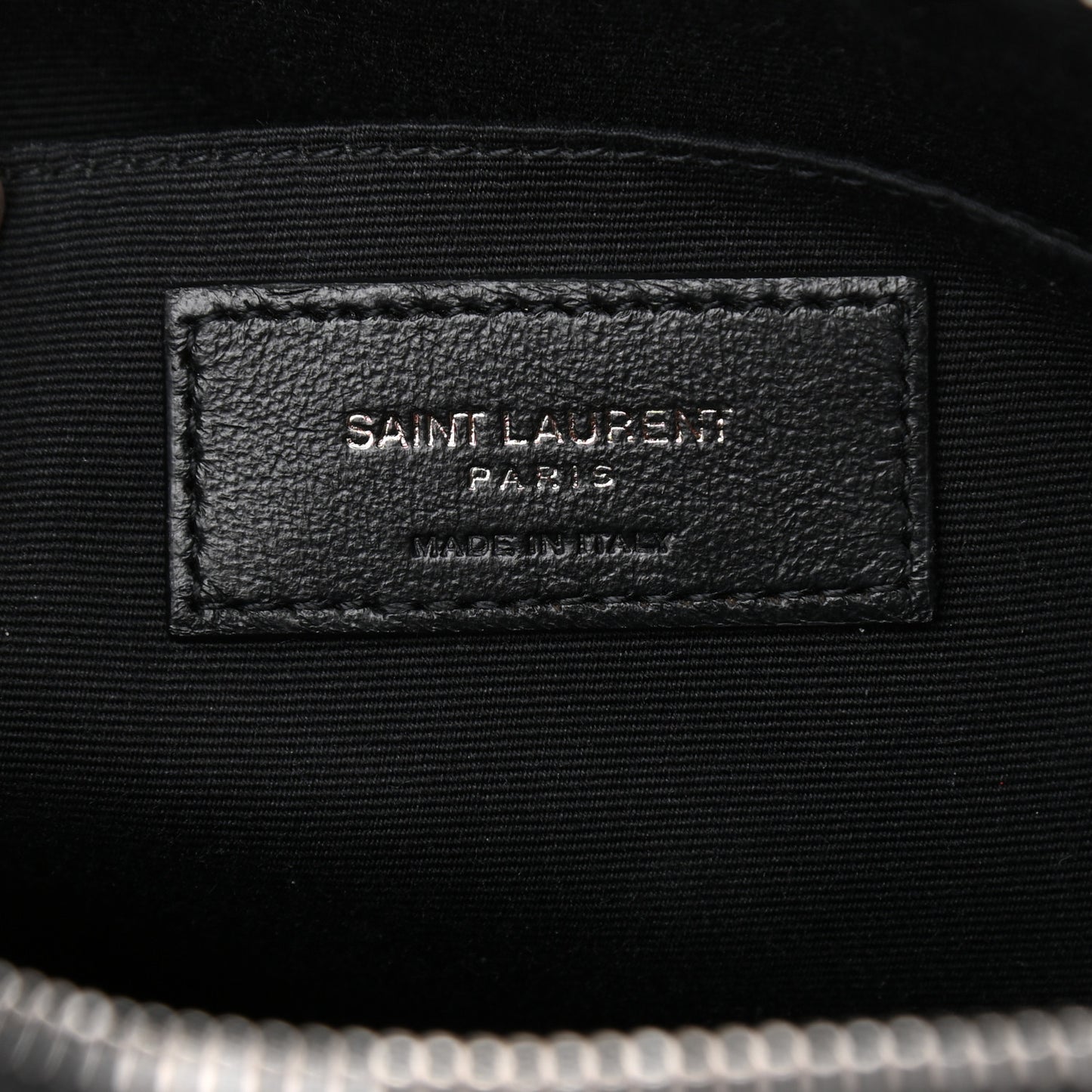 Calfskin Matelasse Monogram Lou Camera Bag Black