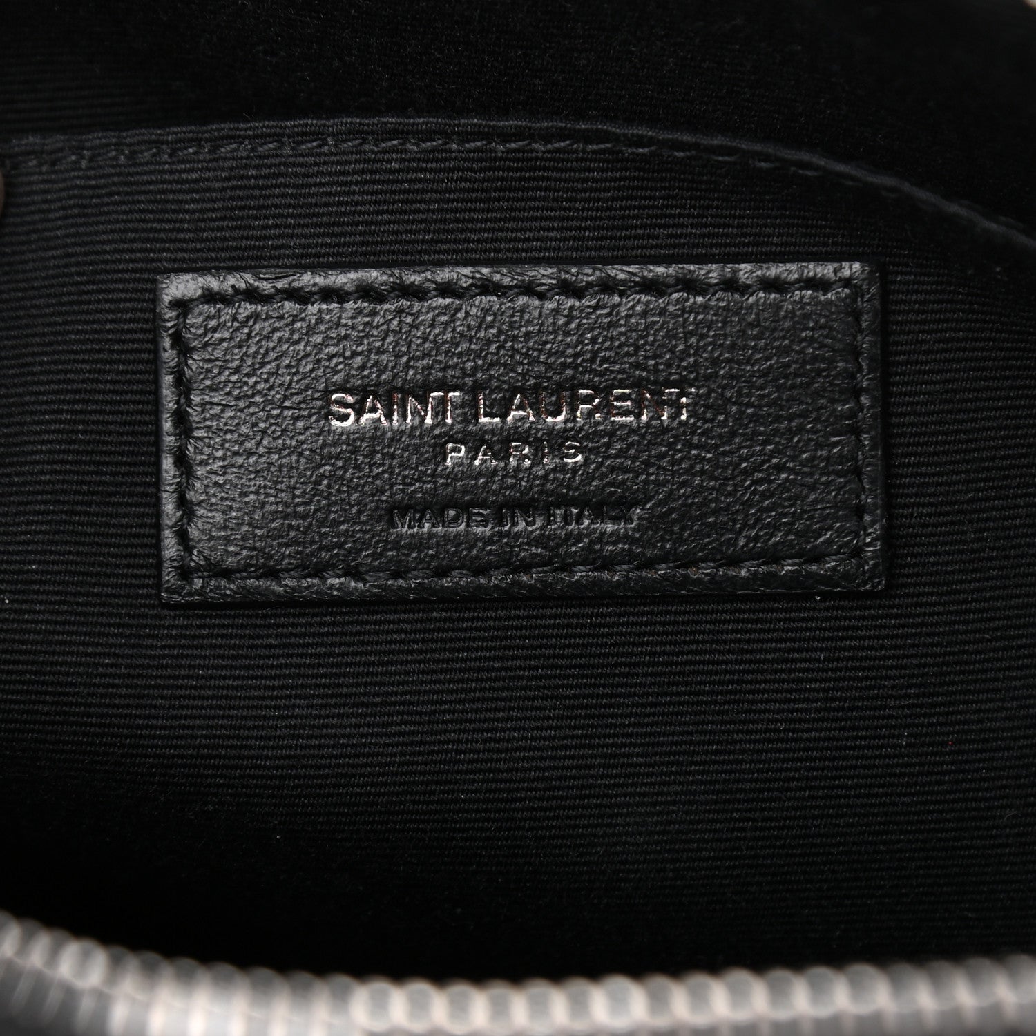 Saint Laurent Calfskin Matelasse Monogram Lou Camera Bag Black 6 of 13