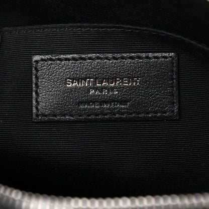 Saint Laurent Calfskin Matelasse Monogram Lou Camera Bag Black 6 of 13
