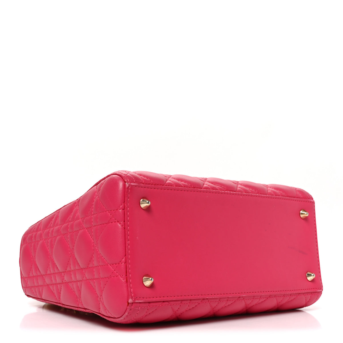 Lambskin Cannage Medium Lady Dior Pink