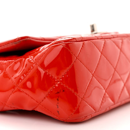 Chanel Patent Calfskin Quilted Mini Rectangular Flap Red 9 of 15