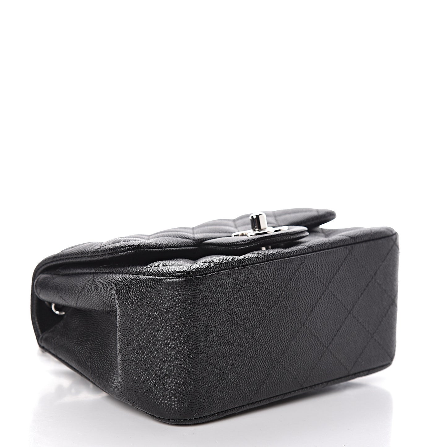 Caviar Quilted Mini Square Flap Black