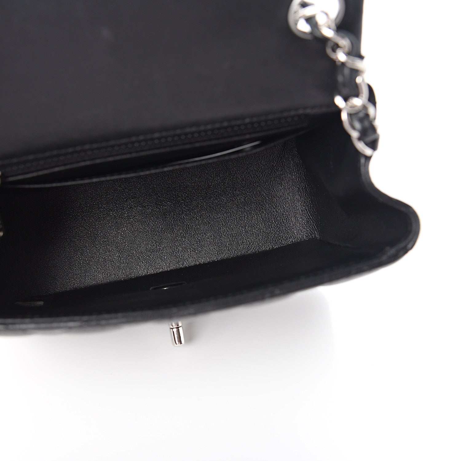Chanel Lambskin Quilted Mini Square Flap Black 4 of 13