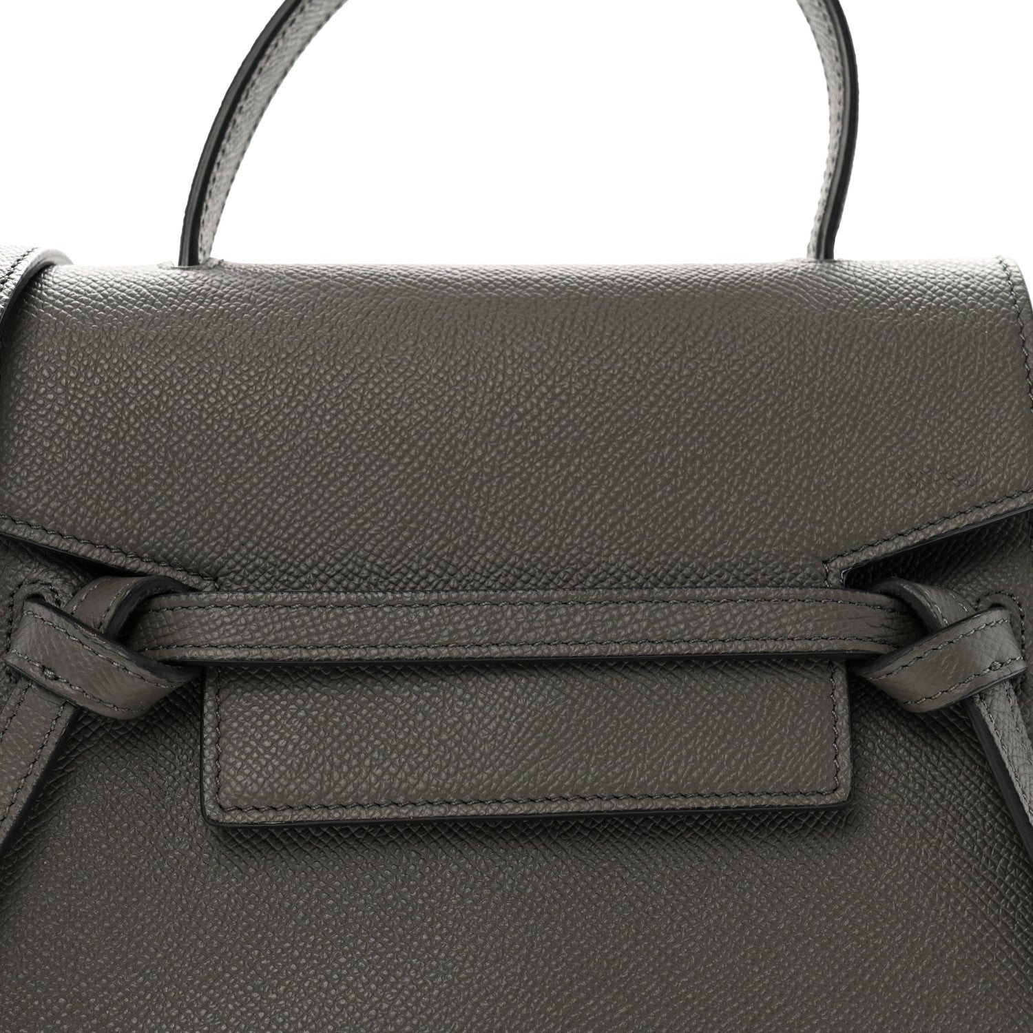 Celine Grained Calfskin Nano Belt Bag Grey 8 of 11