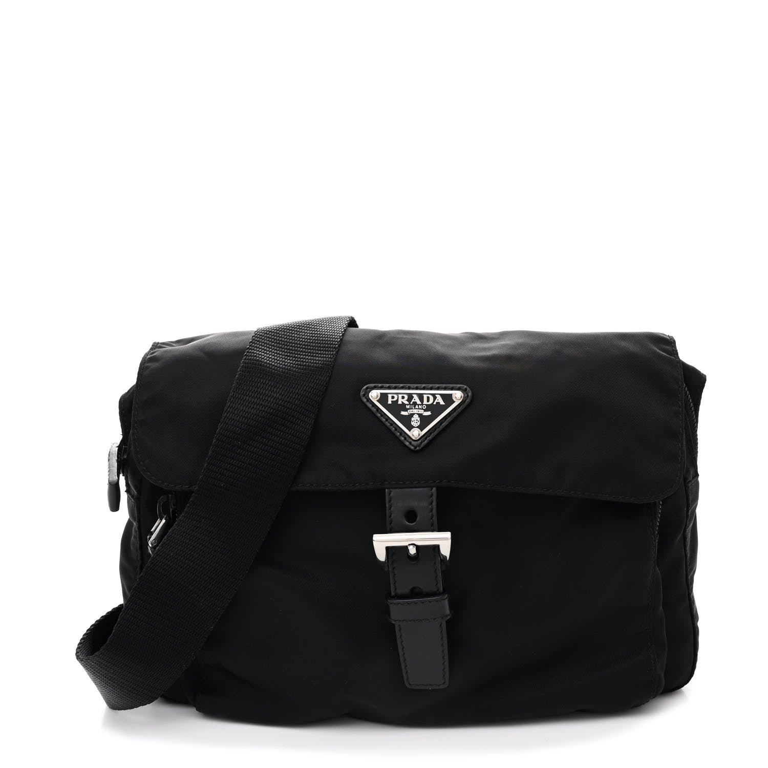 Prada Nylon Vela Messenger Black 1 of 10