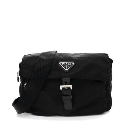 Prada Nylon Vela Messenger Black 1 of 10