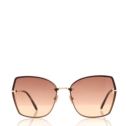 Tom Ford Metal Nickie Sunglasses TF1107 Gold 2 of 8